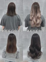 リップ 大阪本店(LIP)&nbsp;【レミー100%最高級人毛/ロング】シールエクステ60枚+ブリーチ