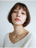 くびレイヤーエモージュグレージュカラーくびれショート/吉祥寺