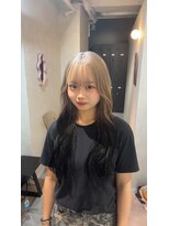 シグマラテ(SIGMA LATTE)&nbsp;ベージュ×ブラックのルーツカラー