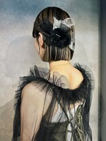 ワン 横浜(ONE005) ヘアセット/ヘアアレンジ/タイト/ボブ/チュールリボン