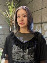 ヘアーアンドメイク ビス(HAIR&MAKE bis)&nbsp;ブロックカラー/シルバー×ペールラベンダー【NOKA】