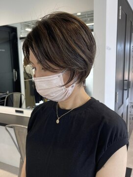 GBG 自由が丘 くびれショートボブ40代50代グレイカラー白髪染め白髪ぼかし