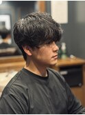 ナチュラルパーマ×マッシュスタイル