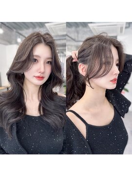 キティー サカエ(kiti SAKAE) グレージュ/レイヤーカット/ハッシュカット/オリーブベージュ/栄