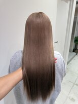 エン 栄店(enne)&nbsp;ミルクティーブラウン/大人ガーリー/ミディアムレイヤーカット