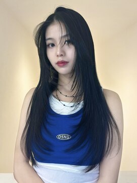 アイトーキョーエス 渋谷(AI TOKYO S) 着物ヘア/ダークアッシュ/ロングレイヤーカット/渋谷