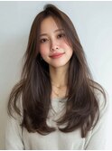 韓国ヘア うる艶ベージュカラー