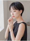 ショートカット/黒髪ボブ/艶髪