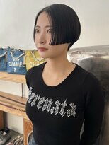 マカロニコースト(macaroni coast) 前髪なしショートレディースハンサムショートラインショート