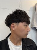 刈り上げマッシュシャドウパーマ