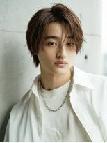 ダブルアール(RR MEN'S SALON)&nbsp;リバースセンターパート/ニュアンスパーマ/由比ヶ浜