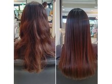 イーチ ヘアーアンドトータルビューティ(each hair&total beauty)の雰囲気（髪質改善ハリスノフトリートメントは薬剤を使わずクセを抑えます）