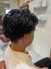 【朝のセットが楽】　メンズカット＋似合わせパーマ＋marbb