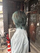 ヌーヘアー(nuu.hair) グリーンカラー
