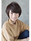 大人かわいい小顔ヘアショートボブ【Trois epis 表参道】