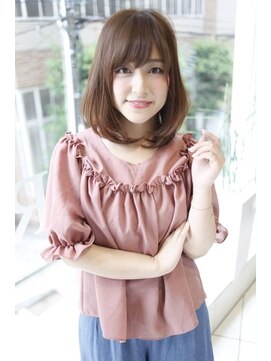 美容室 パルス 静岡鷹匠店(PALS) 毛先ふんわりワンカールミディアムスタイル