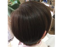 ヘアブース バルバル(hair booth Balu-Balu)の雰囲気(ノンジアミンカラーでの施術例。白髪染めでツヤも感じれます。)