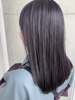 リアン(Lien)&nbsp;Lien☆パープルグレージュ×デザインカラー×ストレスミディ