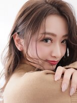 ウィズ 松戸店(Wiz)&nbsp;後れ毛ピンクベージュロング