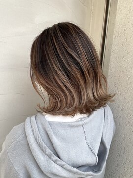 ロダット 横浜(LODAT by little) バレイヤージュ×べージュ【LODAT横浜】