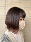 大人可愛い 外ハネ ボブ ショートスタイル くびれヘア