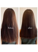 髪質改善＋ツヤカラー　 20代　