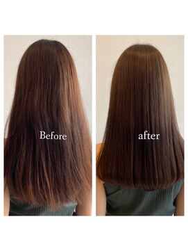 コルテ 倉敷西阿知店(CoRte.) 髪質改善＋ツヤカラー　 20代