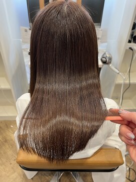 プラス ファースト ヘア(Plus 1st) 髪質改善メテオトリートメント×艶髪ブラウン