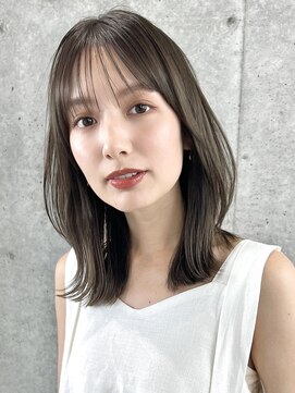 ザシー おおたかの森(The C) 鎖骨ミディアム　オリーブベージュ 20代30代