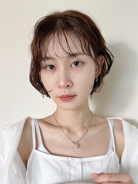 アイティー バイ アルバム 中野店(IT by ALBUM) ゆるウェーブ_マチルダボブピンクベージュ_49332