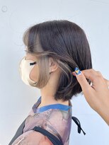 カリーナコークス 原宿 渋谷(Carina COKETH) ベージュ/イヤリングカラー/ダブルカラー/レイヤーカット