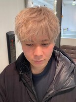 オーストヘアーフィガロ 本通り店(Aust hair Figaro)&nbsp;ケアブリーチ☆ホワイトブロンド×マッシュショート