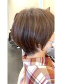 ハイライト丸みショート