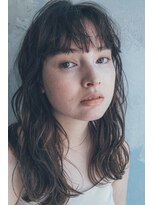 ニュイ 高槻 阪急茨木店(nui)&nbsp;イメチェンアンブレラカラー前髪ウェーブパーマこなれミディ