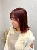 【大阪駅/西梅田】福田 水素カラーでブリーチなし暖色カラー