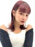 【高発色】アディクシーカラー＋ケアブリーチ￥13000