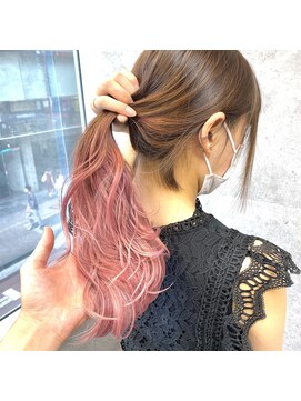 キャラ シャローネ 池袋(Chara Chalone) コットンピンクのデザイングラデーションカラー【岸雄一】