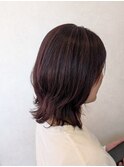 白髪ぼかしハイライトピンクブラウン/30代/40代