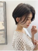 似合わせショート/フェザーショート/細めハイライト