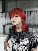 ホワイトグレージュ/デジタルパーマ/チェリーブラウン/渋谷