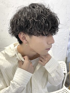 フィフス 大分(fifth) 大分メンズツーブロック刈り上げマッシュ波巻きスパイラルパーマ