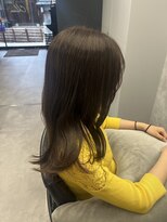 クラン 岡本(Chlan)&nbsp;軽やかレイヤーロング×オリーブベージュ