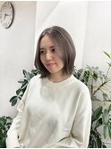 【qumu MARIKO】グレージュカラー×くびれボブ