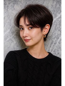 サードバイローラン(THiRD by ROULAND) オリーブグレークラゲヘアーココアベージュ