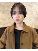 ☆【春日】オリーブグレー/ショート/顔周りレイヤー/髪質改善43