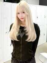 ゲームバイアランスミシー 心斎橋(GAME by Alan Smithee)&nbsp;ホワイトブロンド/ホワイトベージュ/ダブルカラー/レイヤー