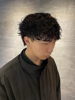 ファースト 仙台店(first)&nbsp;冬映えナチュラル質感の束感シャドウパーマ