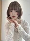 ブリーチなしカラー伸ばしかけヘア簡単スタイリング小顔ヘア
