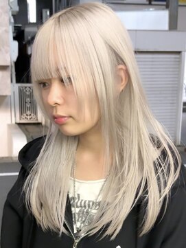 ニコトウキョウ 新宿(nico TOKYO) ホワイトブロンドダブルカラーハイトーン韓国レイヤー