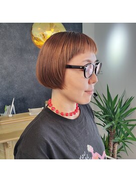 クー(KUU) マッシュボブ×オレンジブラウン